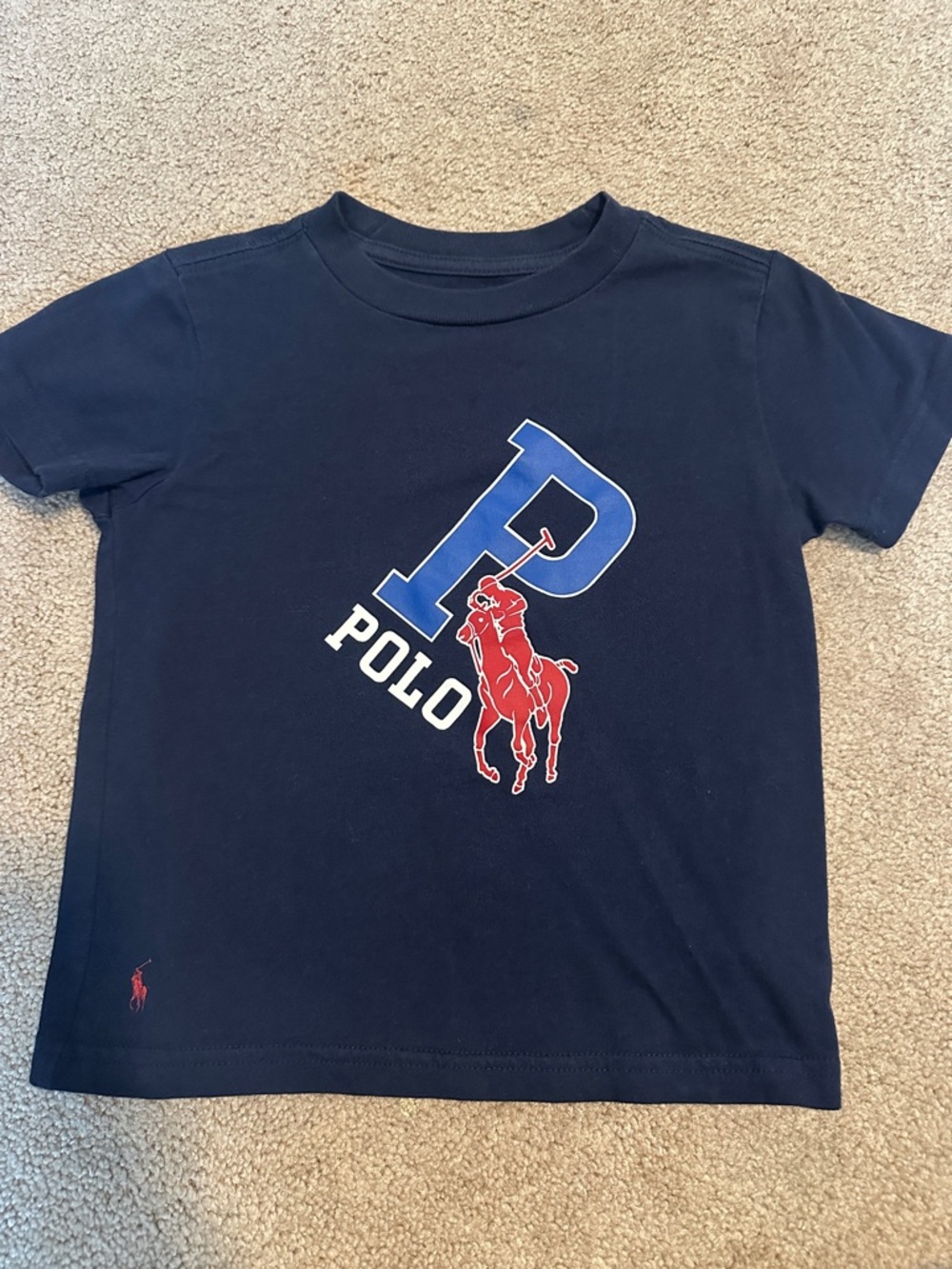 Polo by Ralph Lauren Kids Navy Polo Graphic Tee